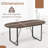 71 Inches Executive Table, Oval Home Office Table With Cable Management Hole