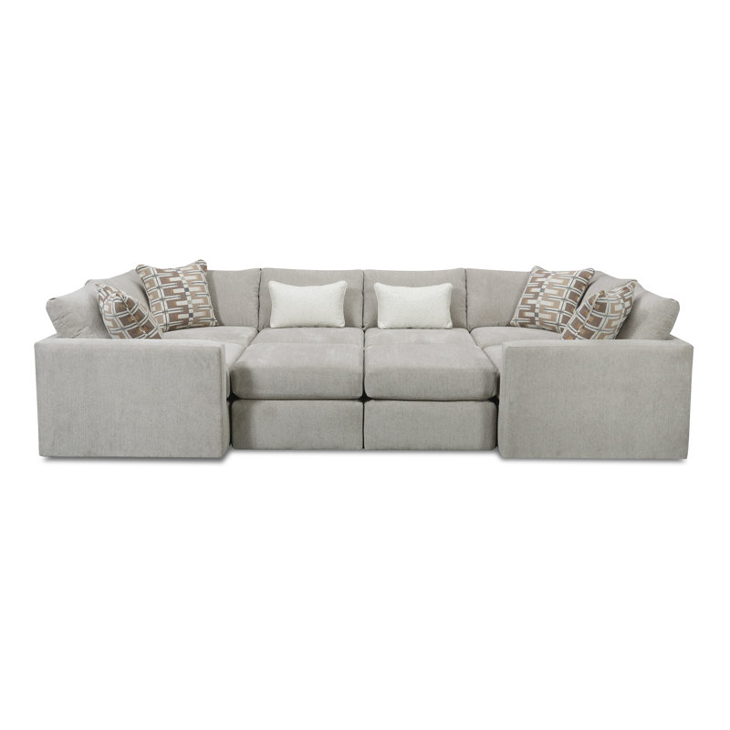 Canapé modulaire 8 pièces avec repose-pieds Nolte