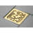 Kingston Brass Watercourse 4-Inch Square Grid Shower Drain with Hair Catcher-50266431