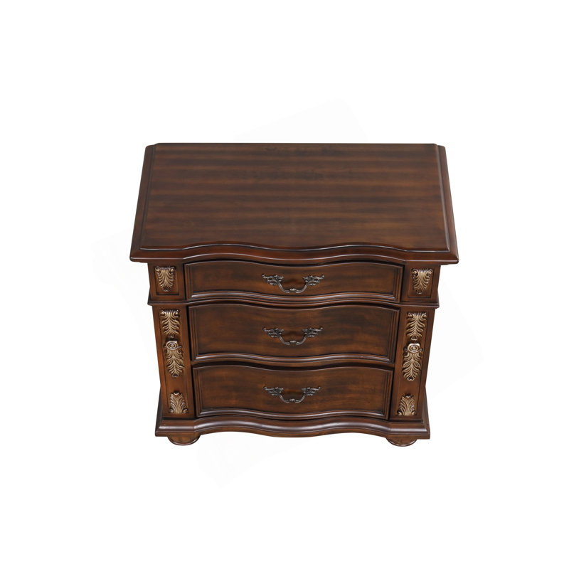 Charmante table de chevet avec plusieurs tiroirs fonctionnels pour rehausser la chambre à coucher