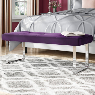 Banc en velours Bissett