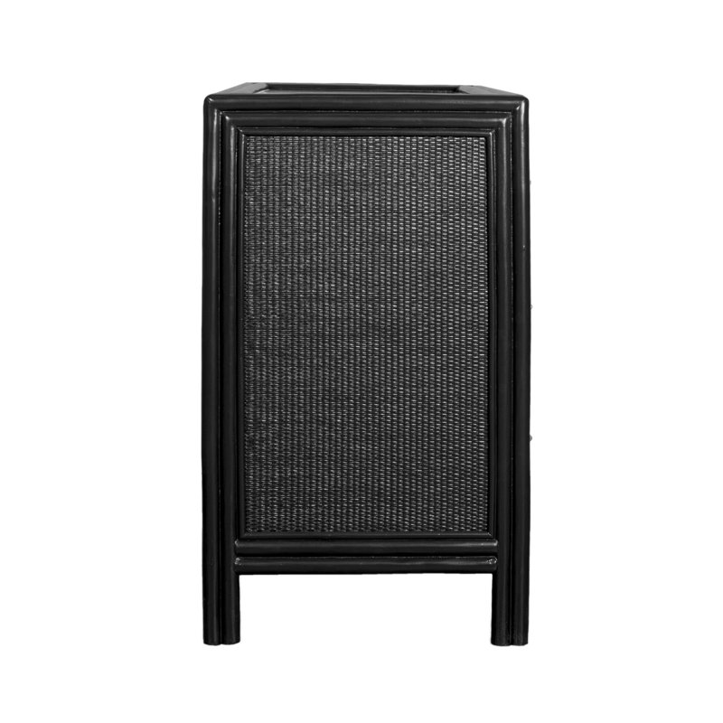 Aruba 4 - Drawer Nightstand, Black