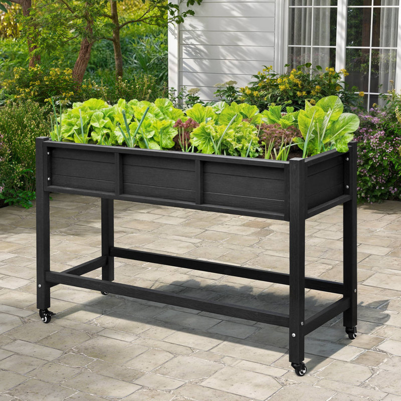 Darikson Elevated Planter, Black