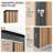 Compact Brown Metal Shed