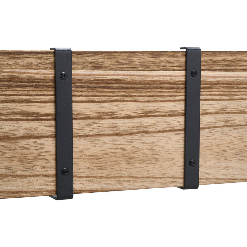 Wood Bracket Shelf, Natural Wood
