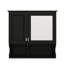 Pharmacie à miroir de 30 pouces avec tablettes ouvertes, rangement mural avec portes, intérieur réglable-962193040