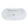 Kingston Brass Aqua Eden 67-Inch Acrylic Oval Double Ended Freestanding Tub With Drain