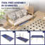 Table de tennis de table portable pliable - Plusieurs tailles, y compris les raquettes, les balles et le filet-103519918