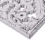 Décoration murale en bois 2 - Lotus vieilli, fini blanc délavé, décoration intérieure, mat, intérieur blanc délavé