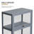 2-Tier Display Cabinet With Flip Up Door, Curio Cabinet Collection Display Case Showcase Bookshelf
