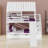 Pine Wood House Bunk Bed With Pull-Out Trundle , Slide Storage Staircase ,Roof And Window-2067397183