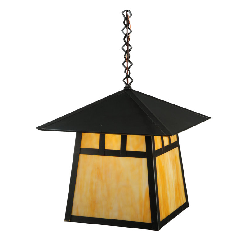 1 - Light Pendant, Craftsman Brown
