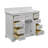 Ronnie 22" D x 35" H Single Bathroom Vanity with White Cabinet and Quartz Countertop-747410082-771233122