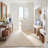 Metie Natural Fiber Hand Tufted Jute Cotton Solid Color Rug in Ivory-972855049