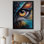 Blue Spirital Owl Eye - Imprimé