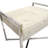 Safari Silver Foil Cowhide Bench