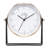 Stiles Swivel Tabletop Silent Sweeping Analogue Quartz Metal Clock with Mirror