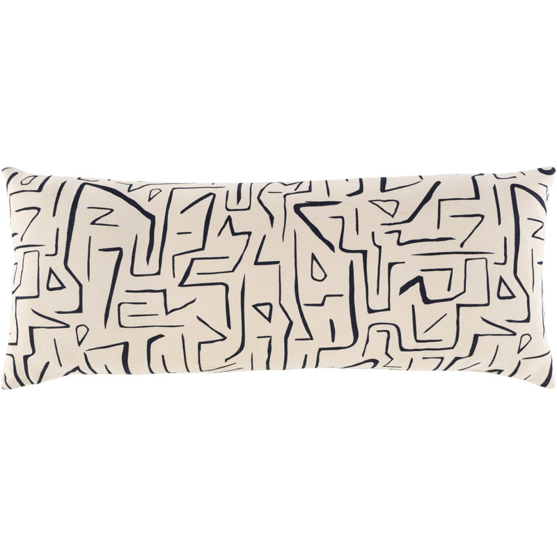 Housse et insert de coussin rectangulaire en coton Upton, polyester