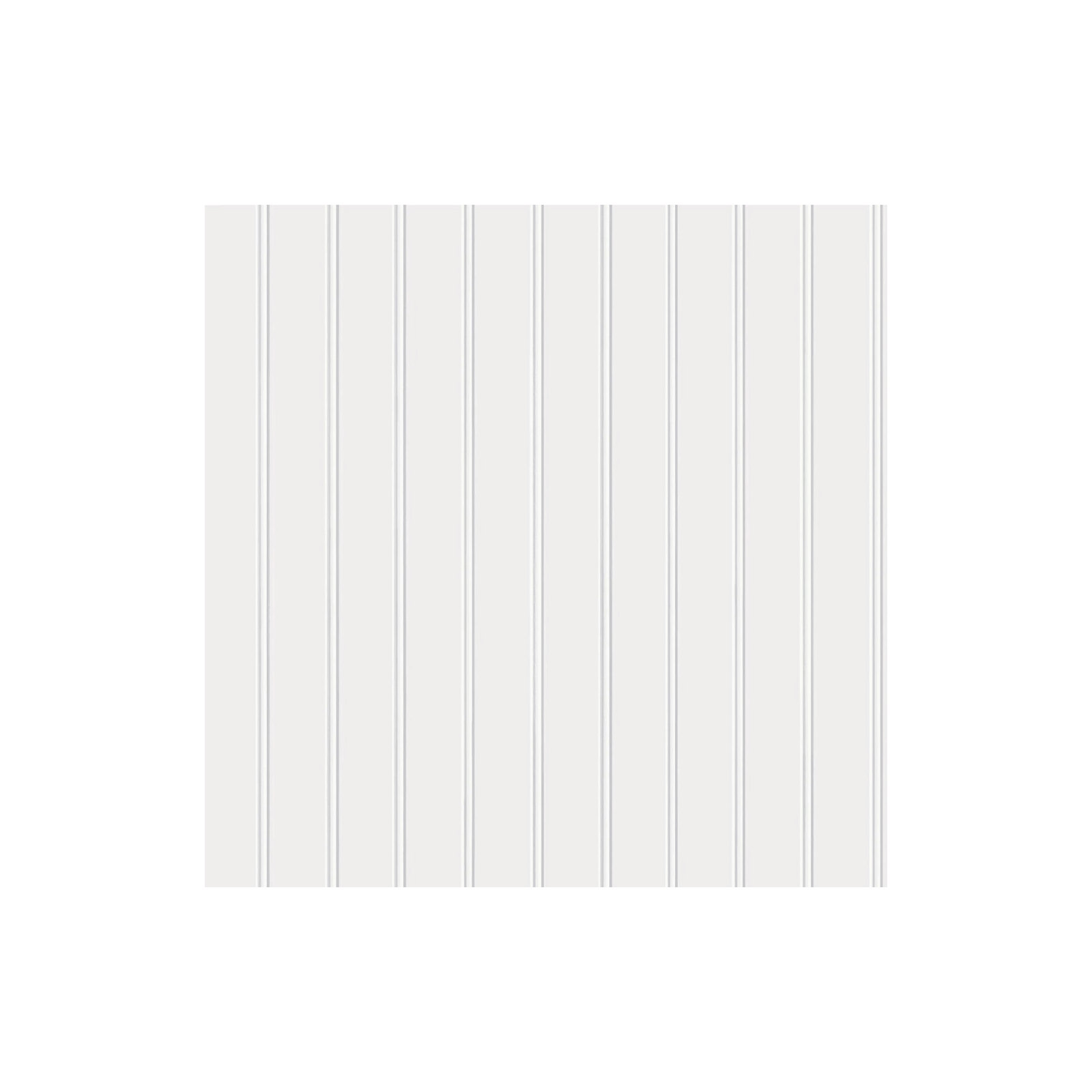 Beadboard Peel and Stick Wallpaper, White