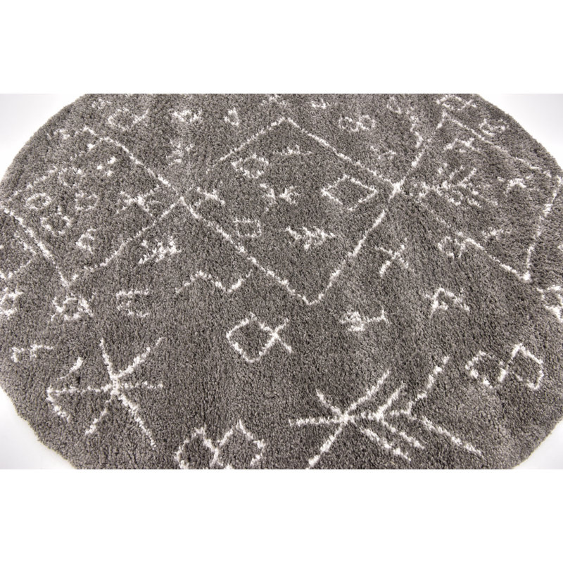 Southwestern Shag Area Rug, Round 152cm