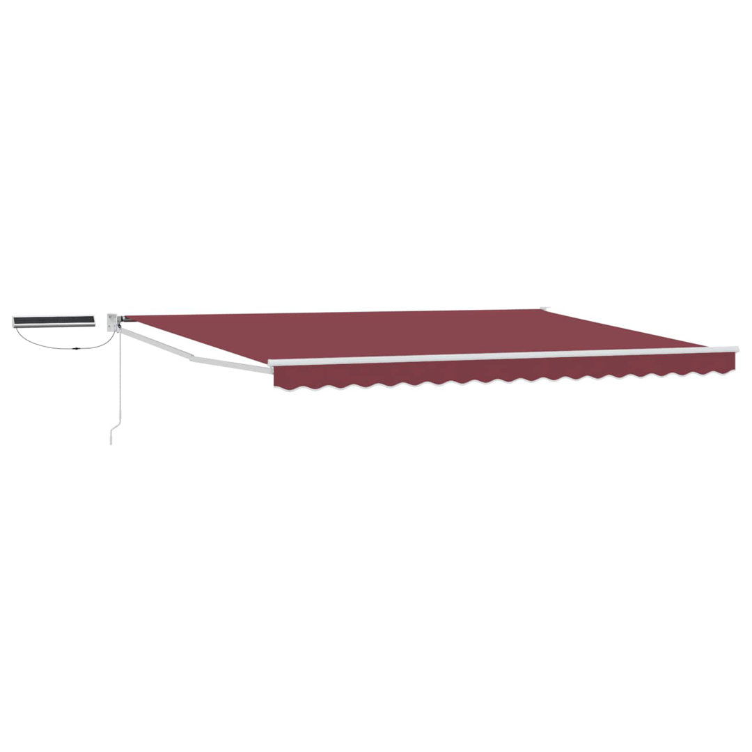 Vidaxl Electric Retractable Awning Polyester With PU Coating Outdoor Shade