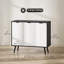 Buffet 36 po, armoire avec tablettes réglables, noir-569251099