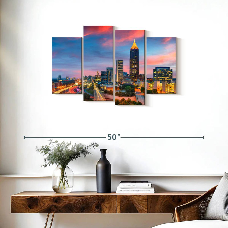 Horizon de Sireci, radiant d'Atlanta, H 22 po x l 36 po