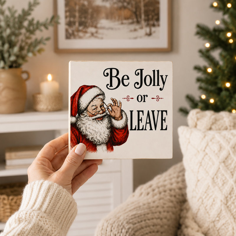 Be Be Jolly or Let, décoration de Noël amusante