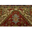Tapis oriental rouge en laine noué à la main 4 pi 2 po x 6 pi Heriz