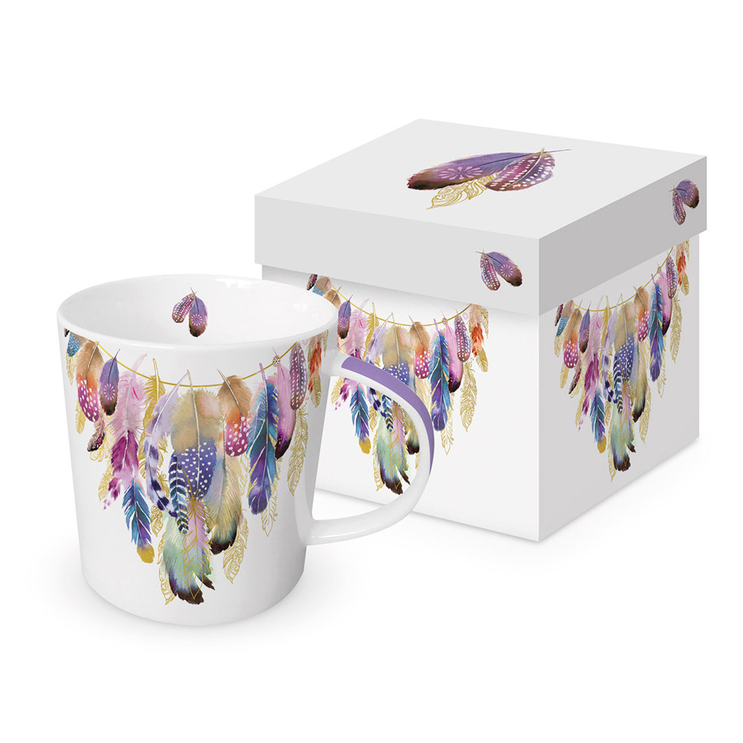 Collier des plumes Trend Mug in Geschenkbox