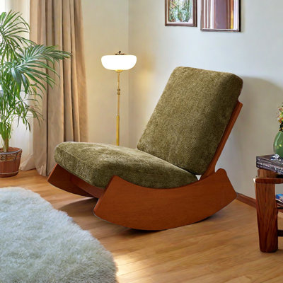 Chaise berçante en bois massif