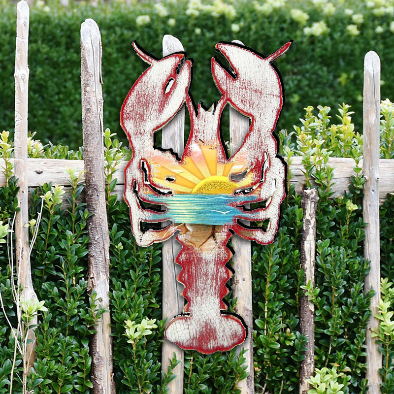 Décoration murale rustique homard
