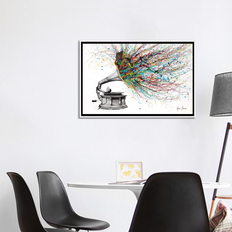 «Radical Rhapsody» par Ashvin Harrison, reproduction, H 26 po x l 40 po x P 1,5 po, Toile encadrée flottée blanche, Non