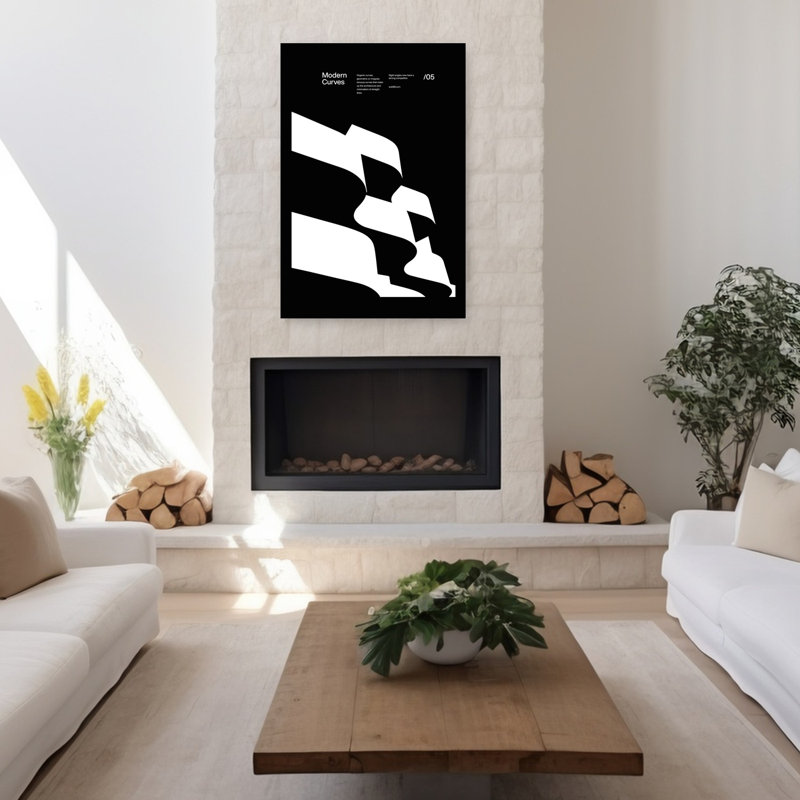 Art contemporain, art moderne abstrait géométrique, H 48 po x l 32 po