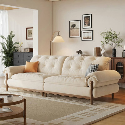 French Cream Style Off-white Sofa