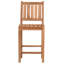 Teak Wood Abaco Outdoor Patio Barstool Without Arms