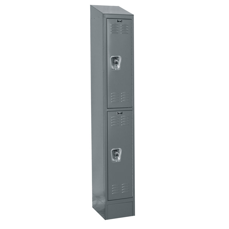 Casier large 2 niveaux 1 ReadyBuilt II, L 12 po x P 12 po x H 82 po, Gris foncé