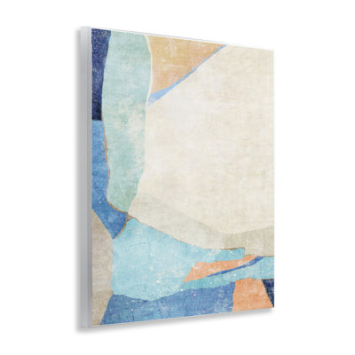 Art mural, formes géométriques rustiques par Suzanne Nicoll