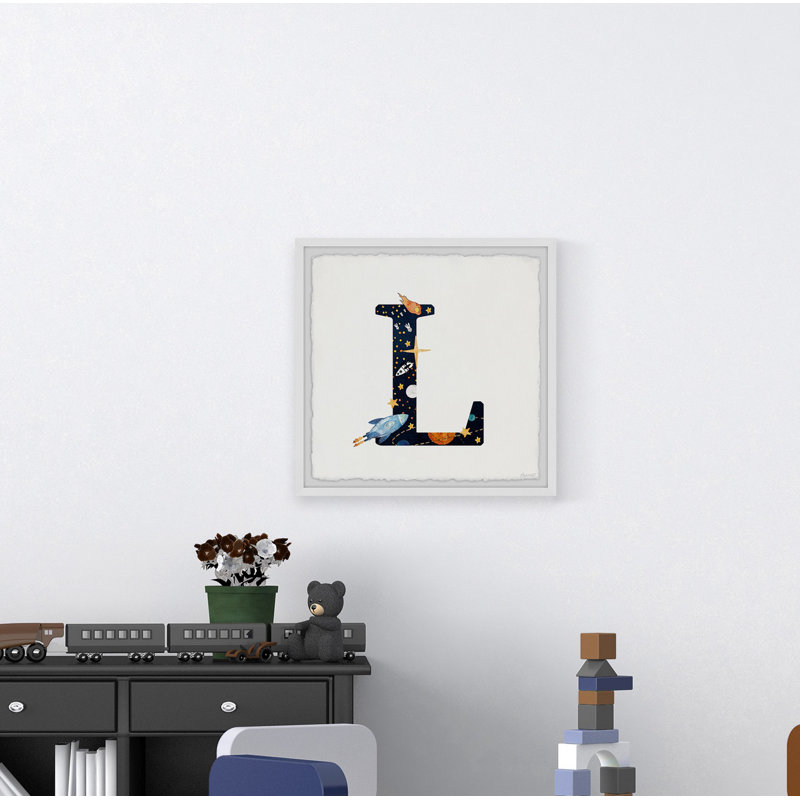 «Bilodeau L Is for Lion», reproduction encadrée, H 12 po x l 12 po x P 1,5 po