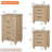 Ensemble de commode et table de chevet 3 pièces 3 pièces, chêne