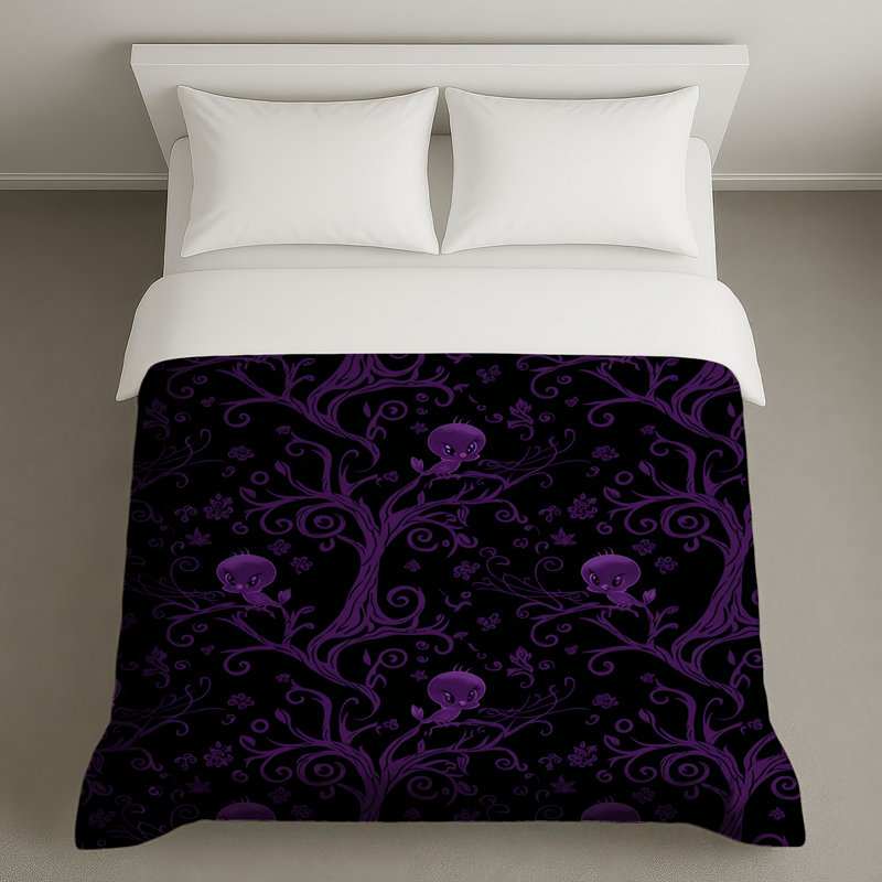 Housses de couette Hiboux sur branches, King
