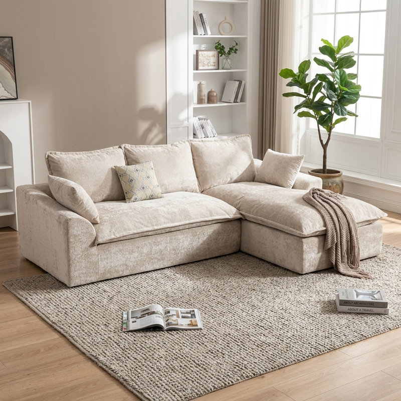 Canapé modulaire 103 po Cloud, Beige