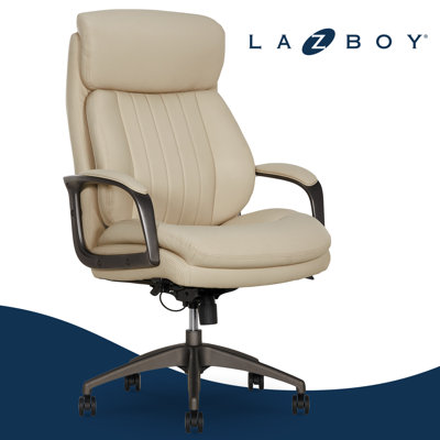 Fauteuil de bureau La-Z-Boy® Nova, technologie brevetée AIR ergonomique Support Technology, haut confort et soutien haut de gamme, cuir synthétique végétalien