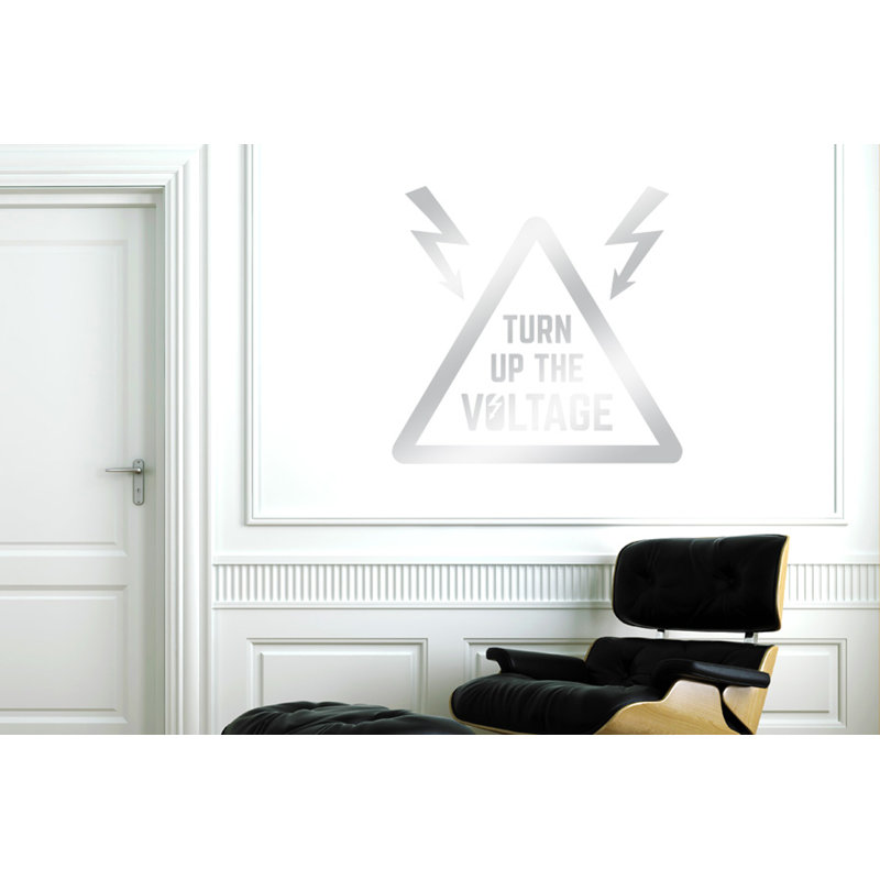Wall Decal, Shiny Silver