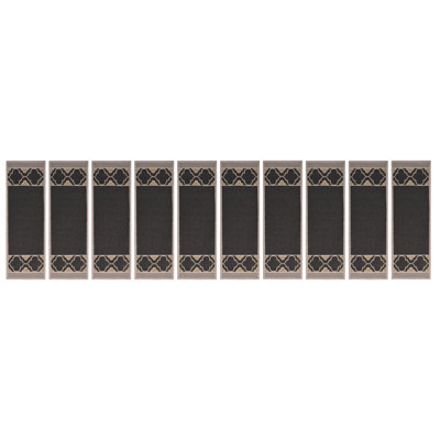 Tapis d'escalier noir antidérapant