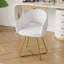 Fauteuil de coiffeuse en velours Akron
