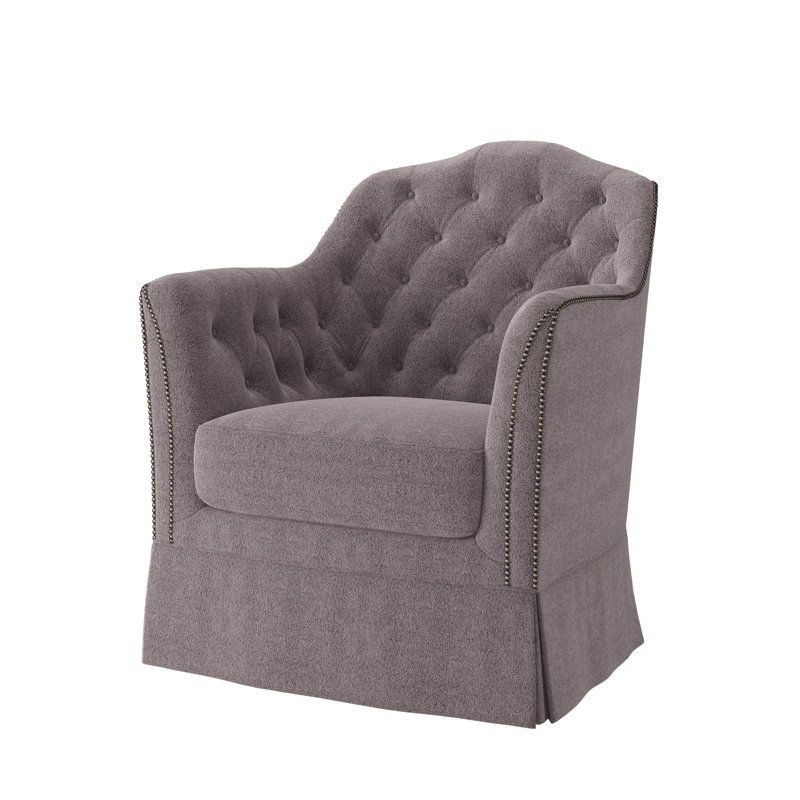 Fauteuil d'appoint Catriona, Storm Cloud (tissu performance) 1359-95, Petit étain