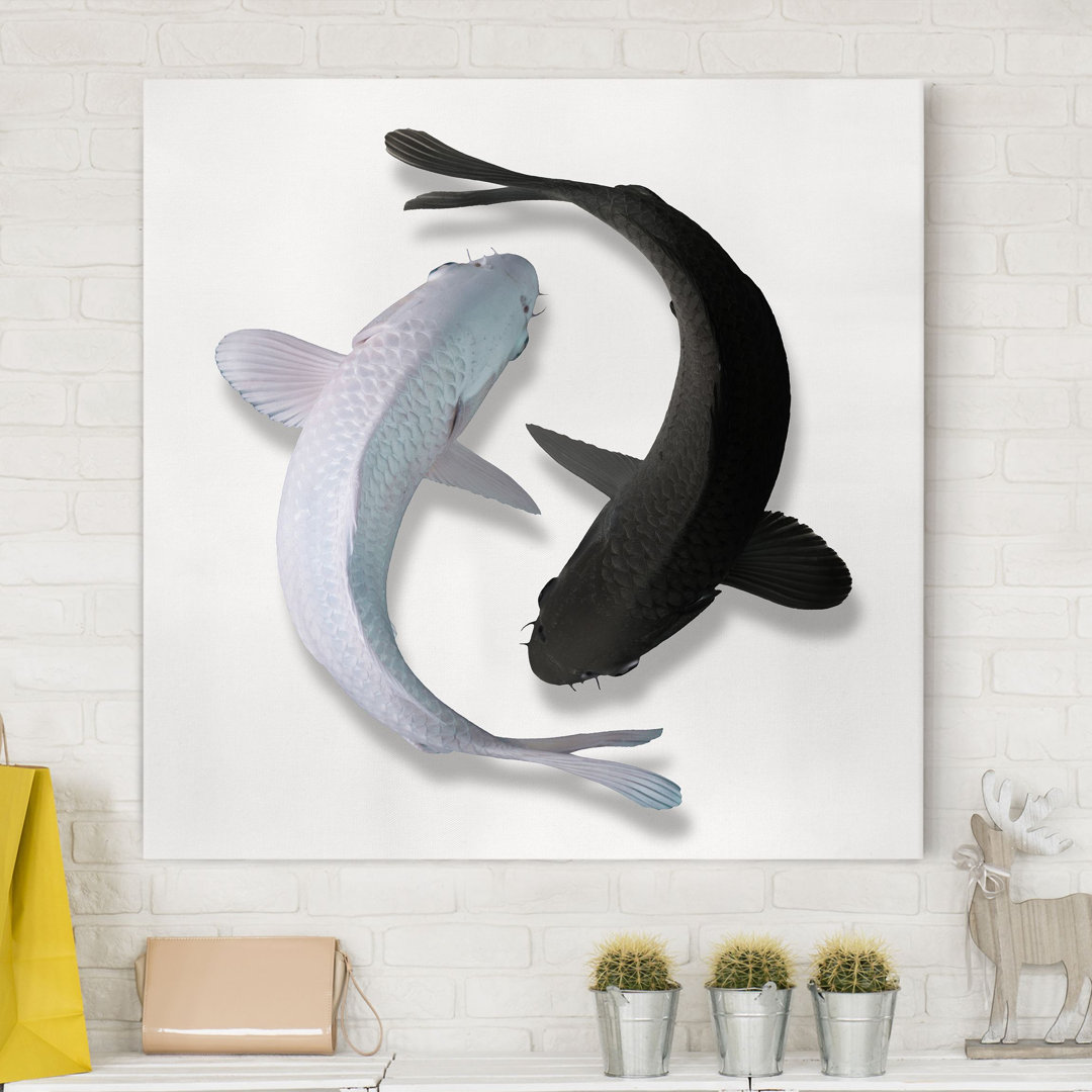 Leinwandbild - Jonas Loose - Fische Ying & Yang