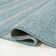 Montral Minimalist Stripe Turquoise/Cream Rug