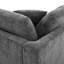 Causeuse moderne en chenille avec assise profonde et coussin décoratif-27824388